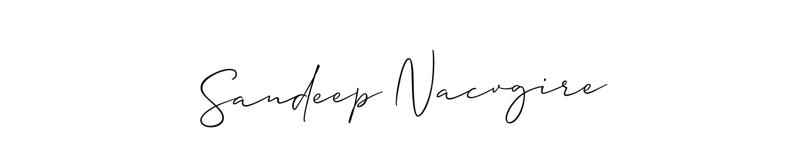 Also we have Sandeep Nacvgire name is the best signature style. Create professional handwritten signature collection using Allison_Script autograph style. Sandeep Nacvgire signature style 2 images and pictures png