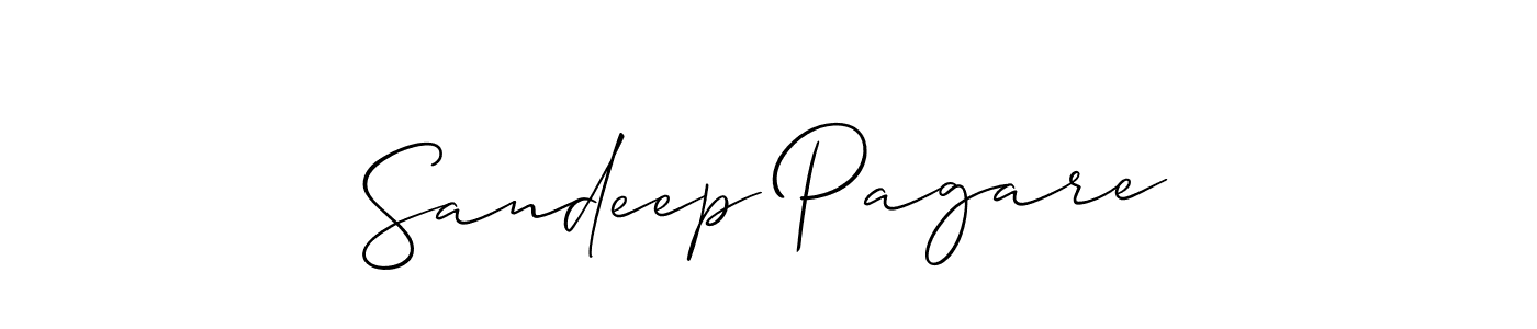 Allison_Script is a professional signature style that is perfect for those who want to add a touch of class to their signature. It is also a great choice for those who want to make their signature more unique. Get Sandeep Pagare name to fancy signature for free. Sandeep Pagare signature style 2 images and pictures png