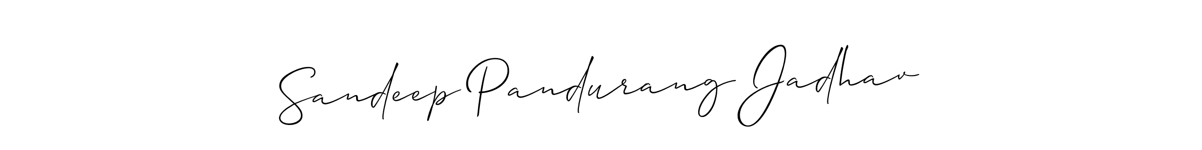 Also we have Sandeep Pandurang Jadhav name is the best signature style. Create professional handwritten signature collection using Allison_Script autograph style. Sandeep Pandurang Jadhav signature style 2 images and pictures png