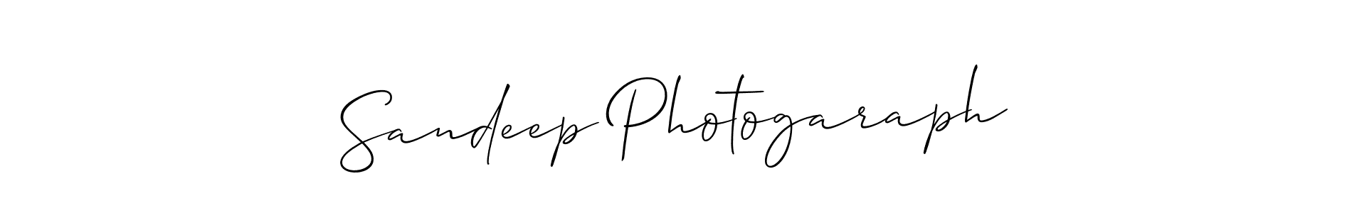 How to make Sandeep Photogaraph name signature. Use Allison_Script style for creating short signs online. This is the latest handwritten sign. Sandeep Photogaraph signature style 2 images and pictures png