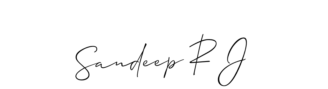 if you are searching for the best signature style for your name Sandeep R J. so please give up your signature search. here we have designed multiple signature styles  using Allison_Script. Sandeep R J signature style 2 images and pictures png