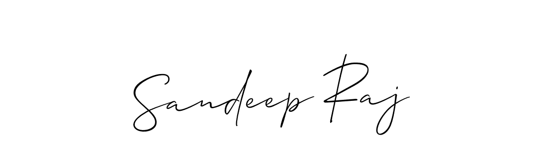 Use a signature maker to create a handwritten signature online. With this signature software, you can design (Allison_Script) your own signature for name Sandeep Raj. Sandeep Raj signature style 2 images and pictures png