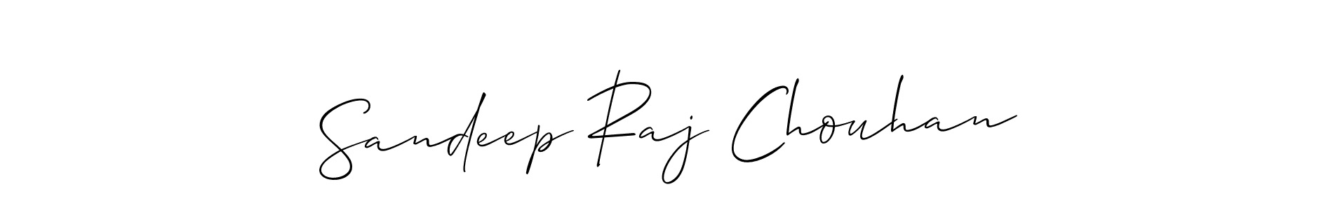 Make a beautiful signature design for name Sandeep Raj Chouhan. With this signature (Allison_Script) style, you can create a handwritten signature for free. Sandeep Raj Chouhan signature style 2 images and pictures png