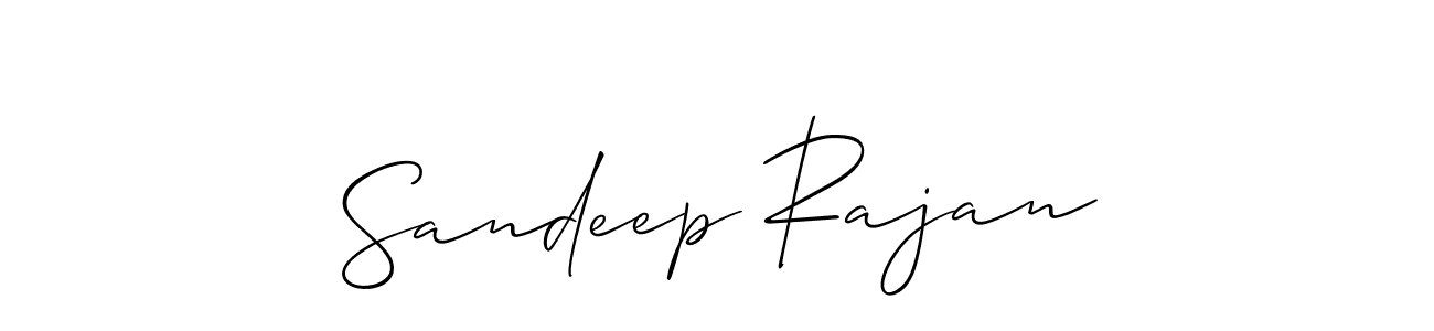 The best way (Allison_Script) to make a short signature is to pick only two or three words in your name. The name Sandeep Rajan include a total of six letters. For converting this name. Sandeep Rajan signature style 2 images and pictures png