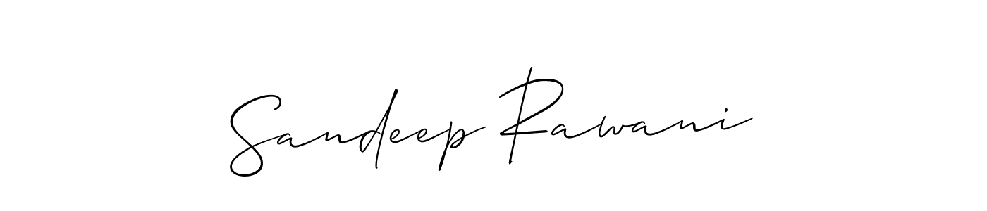How to Draw Sandeep Rawani signature style? Allison_Script is a latest design signature styles for name Sandeep Rawani. Sandeep Rawani signature style 2 images and pictures png