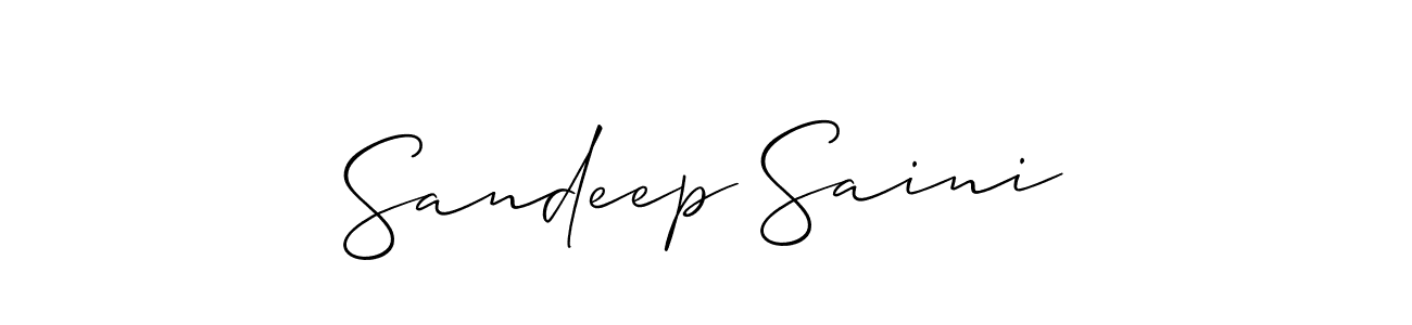 How to Draw Sandeep Saini signature style? Allison_Script is a latest design signature styles for name Sandeep Saini. Sandeep Saini signature style 2 images and pictures png