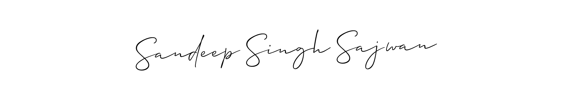 Best and Professional Signature Style for Sandeep Singh Sajwan. Allison_Script Best Signature Style Collection. Sandeep Singh Sajwan signature style 2 images and pictures png