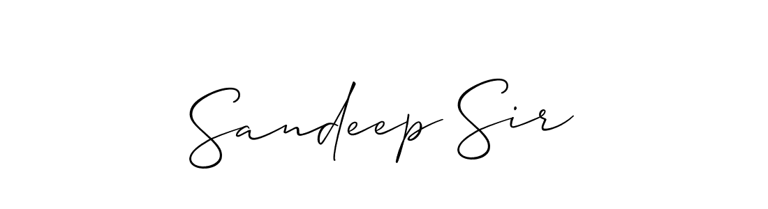 Sandeep Sir stylish signature style. Best Handwritten Sign (Allison_Script) for my name. Handwritten Signature Collection Ideas for my name Sandeep Sir. Sandeep Sir signature style 2 images and pictures png