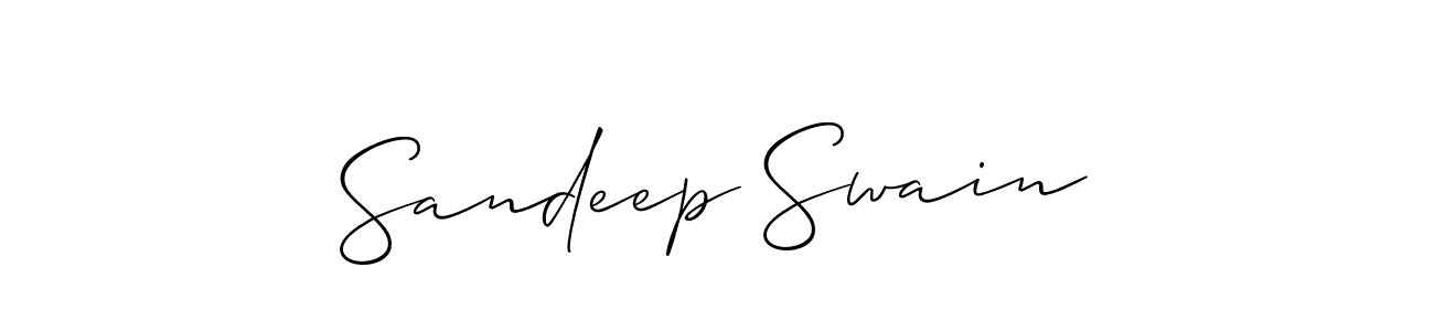 Use a signature maker to create a handwritten signature online. With this signature software, you can design (Allison_Script) your own signature for name Sandeep Swain. Sandeep Swain signature style 2 images and pictures png