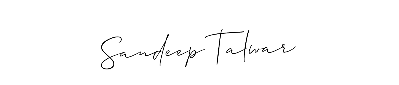 Create a beautiful signature design for name Sandeep Talwar. With this signature (Allison_Script) fonts, you can make a handwritten signature for free. Sandeep Talwar signature style 2 images and pictures png