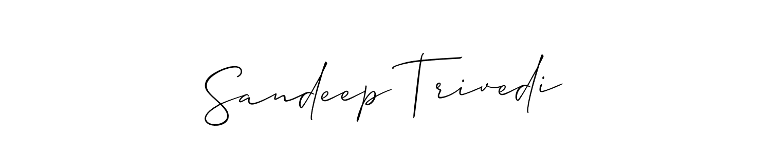 Make a beautiful signature design for name Sandeep Trivedi. With this signature (Allison_Script) style, you can create a handwritten signature for free. Sandeep Trivedi signature style 2 images and pictures png