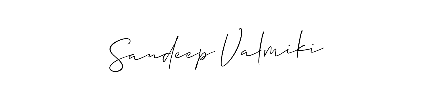 if you are searching for the best signature style for your name Sandeep Valmiki. so please give up your signature search. here we have designed multiple signature styles  using Allison_Script. Sandeep Valmiki signature style 2 images and pictures png
