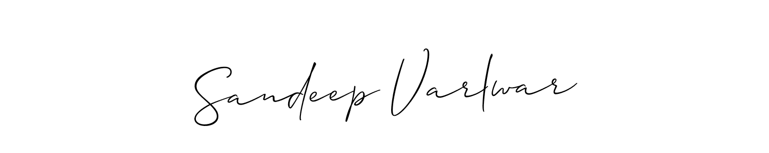 How to make Sandeep Varlwar signature? Allison_Script is a professional autograph style. Create handwritten signature for Sandeep Varlwar name. Sandeep Varlwar signature style 2 images and pictures png