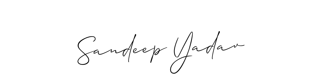 How to Draw Sandeep Yadav signature style? Allison_Script is a latest design signature styles for name Sandeep Yadav. Sandeep Yadav signature style 2 images and pictures png