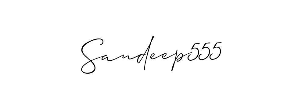 Also we have Sandeep555 name is the best signature style. Create professional handwritten signature collection using Allison_Script autograph style. Sandeep555 signature style 2 images and pictures png