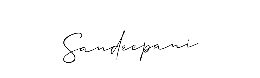 Also You can easily find your signature by using the search form. We will create Sandeepani name handwritten signature images for you free of cost using Allison_Script sign style. Sandeepani signature style 2 images and pictures png