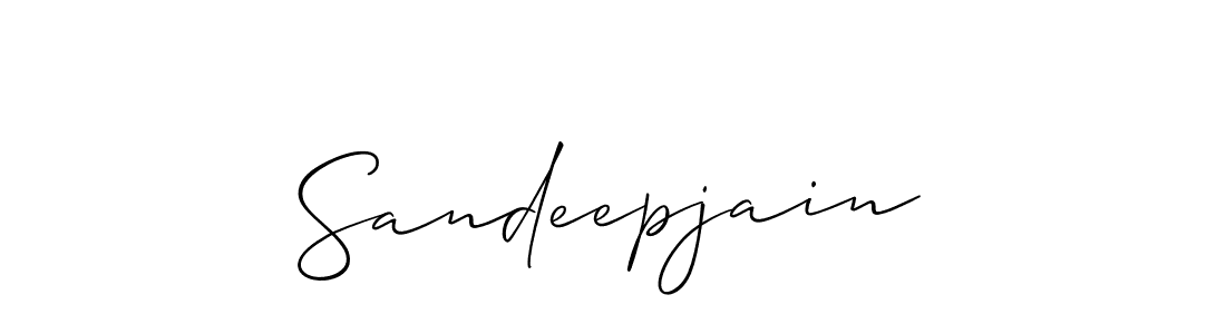 Create a beautiful signature design for name Sandeepjain. With this signature (Allison_Script) fonts, you can make a handwritten signature for free. Sandeepjain signature style 2 images and pictures png