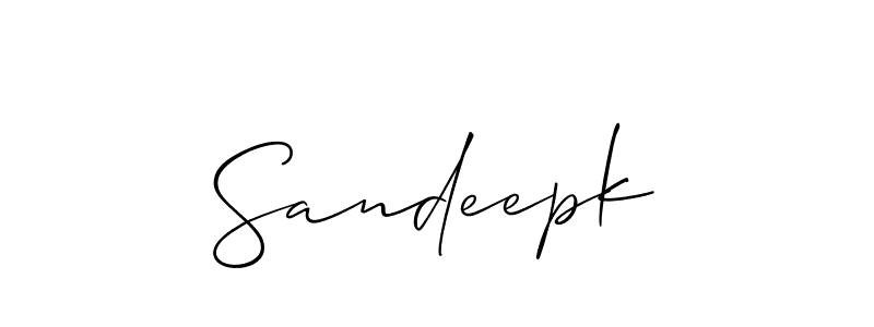 This is the best signature style for the Sandeepk name. Also you like these signature font (Allison_Script). Mix name signature. Sandeepk signature style 2 images and pictures png