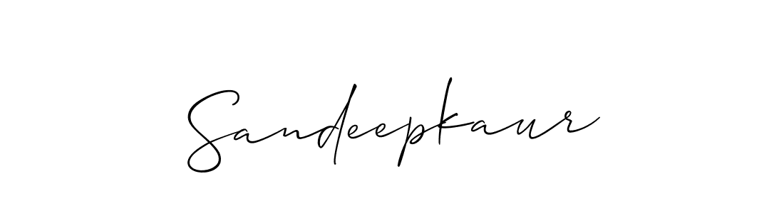 Use a signature maker to create a handwritten signature online. With this signature software, you can design (Allison_Script) your own signature for name Sandeepkaur. Sandeepkaur signature style 2 images and pictures png