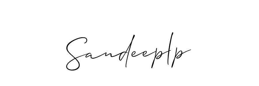 How to make Sandeeplp signature? Allison_Script is a professional autograph style. Create handwritten signature for Sandeeplp name. Sandeeplp signature style 2 images and pictures png