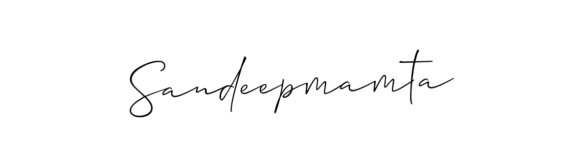 Make a beautiful signature design for name Sandeepmamta. With this signature (Allison_Script) style, you can create a handwritten signature for free. Sandeepmamta signature style 2 images and pictures png