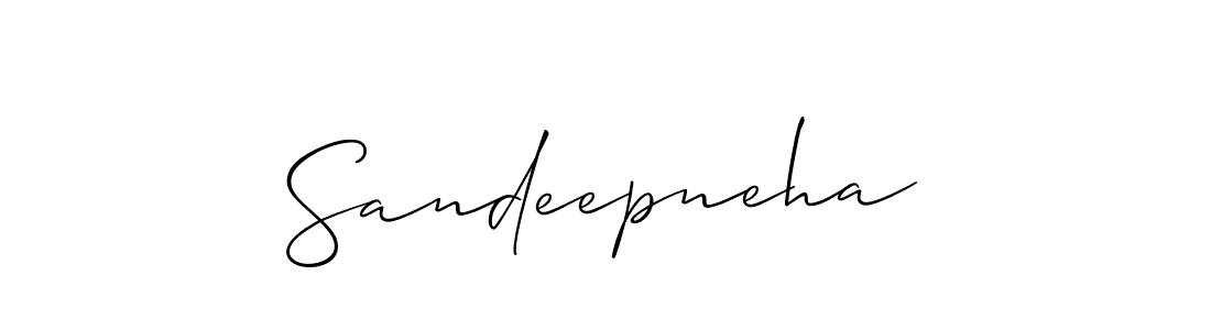 Make a beautiful signature design for name Sandeepneha. Use this online signature maker to create a handwritten signature for free. Sandeepneha signature style 2 images and pictures png