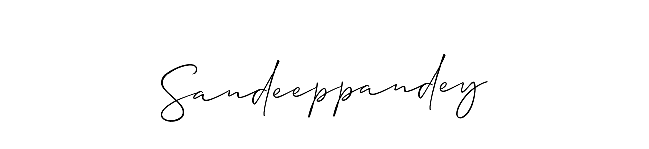 Sandeeppandey stylish signature style. Best Handwritten Sign (Allison_Script) for my name. Handwritten Signature Collection Ideas for my name Sandeeppandey. Sandeeppandey signature style 2 images and pictures png