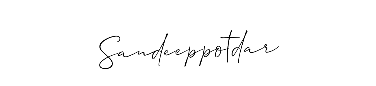 Make a short Sandeeppotdar signature style. Manage your documents anywhere anytime using Allison_Script. Create and add eSignatures, submit forms, share and send files easily. Sandeeppotdar signature style 2 images and pictures png
