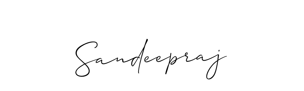 How to Draw Sandeepraj signature style? Allison_Script is a latest design signature styles for name Sandeepraj. Sandeepraj signature style 2 images and pictures png