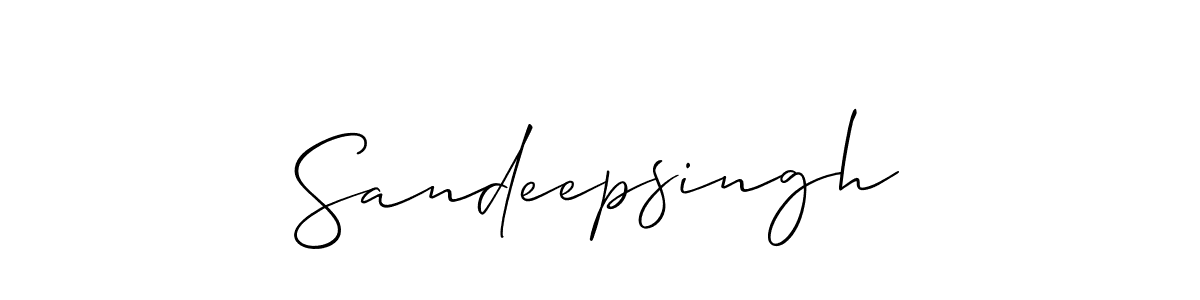 Create a beautiful signature design for name Sandeepsingh. With this signature (Allison_Script) fonts, you can make a handwritten signature for free. Sandeepsingh signature style 2 images and pictures png