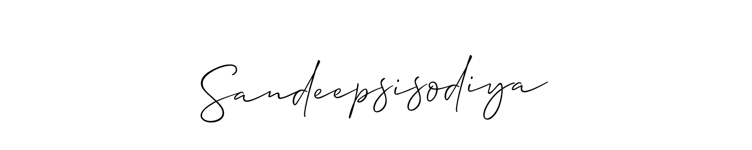 Best and Professional Signature Style for Sandeepsisodiya. Allison_Script Best Signature Style Collection. Sandeepsisodiya signature style 2 images and pictures png