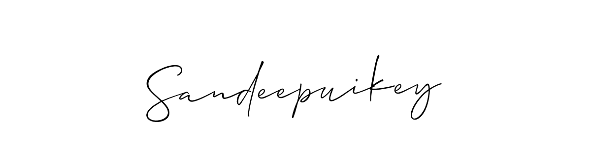 It looks lik you need a new signature style for name Sandeepuikey. Design unique handwritten (Allison_Script) signature with our free signature maker in just a few clicks. Sandeepuikey signature style 2 images and pictures png