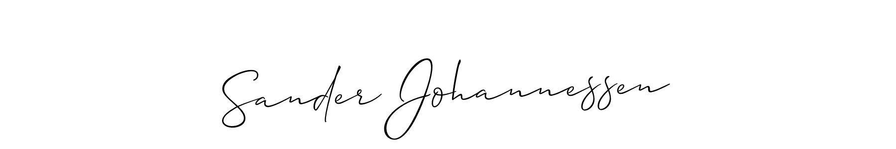 Also we have Sander Johannessen name is the best signature style. Create professional handwritten signature collection using Allison_Script autograph style. Sander Johannessen signature style 2 images and pictures png