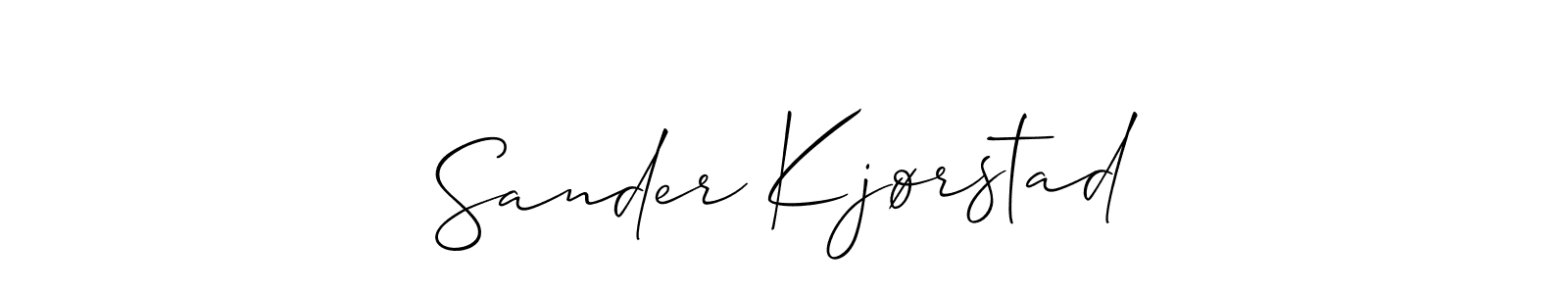 How to make Sander Kjørstad name signature. Use Allison_Script style for creating short signs online. This is the latest handwritten sign. Sander Kjørstad signature style 2 images and pictures png