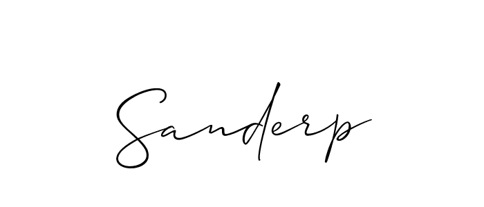 How to Draw Sanderp signature style? Allison_Script is a latest design signature styles for name Sanderp. Sanderp signature style 2 images and pictures png