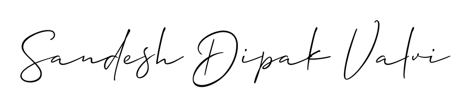 An effortless, minimalist signature concept for Sandesh Dipak Valvi using Allison_Script design. Clean lines that look great on any document. Sandesh Dipak Valvi signature style 2 images and pictures png