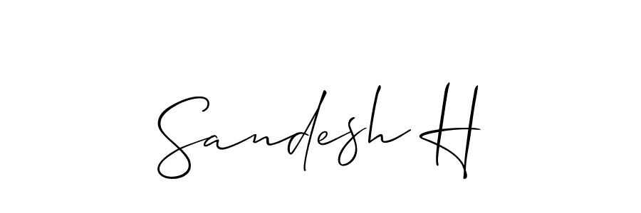 This is the best signature style for the Sandesh H name. Also you like these signature font (Allison_Script). Mix name signature. Sandesh H signature style 2 images and pictures png