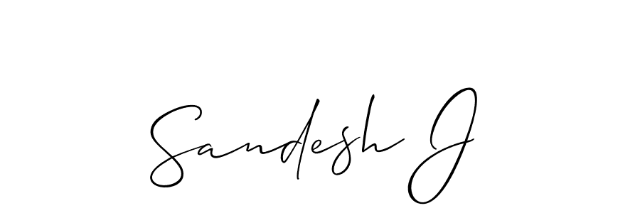 Best and Professional Signature Style for Sandesh J. Allison_Script Best Signature Style Collection. Sandesh J signature style 2 images and pictures png