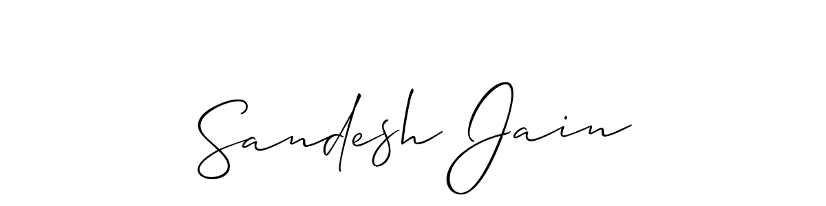 This is the best signature style for the Sandesh Jain name. Also you like these signature font (Allison_Script). Mix name signature. Sandesh Jain signature style 2 images and pictures png
