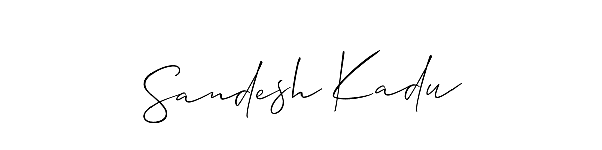 Best and Professional Signature Style for Sandesh Kadu. Allison_Script Best Signature Style Collection. Sandesh Kadu signature style 2 images and pictures png