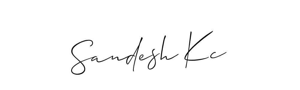 Make a beautiful signature design for name Sandesh Kc. Use this online signature maker to create a handwritten signature for free. Sandesh Kc signature style 2 images and pictures png