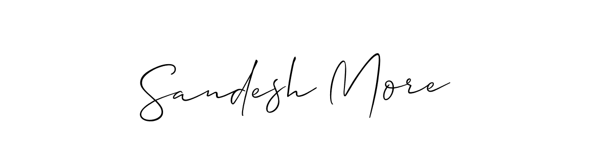 Make a short Sandesh More signature style. Manage your documents anywhere anytime using Allison_Script. Create and add eSignatures, submit forms, share and send files easily. Sandesh More signature style 2 images and pictures png