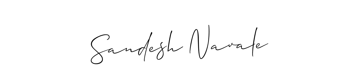 The best way (Allison_Script) to make a short signature is to pick only two or three words in your name. The name Sandesh Navale include a total of six letters. For converting this name. Sandesh Navale signature style 2 images and pictures png