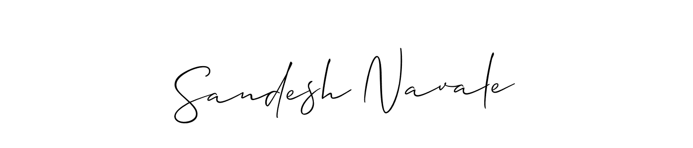 How to make Sandesh Navale name signature. Use Allison_Script style for creating short signs online. This is the latest handwritten sign. Sandesh Navale signature style 2 images and pictures png