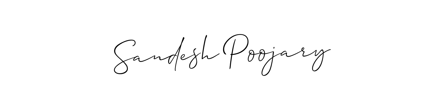 You can use this online signature creator to create a handwritten signature for the name Sandesh Poojary. This is the best online autograph maker. Sandesh Poojary signature style 2 images and pictures png