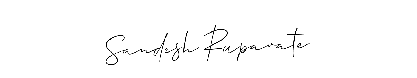 Make a beautiful signature design for name Sandesh Rupavate. Use this online signature maker to create a handwritten signature for free. Sandesh Rupavate signature style 2 images and pictures png