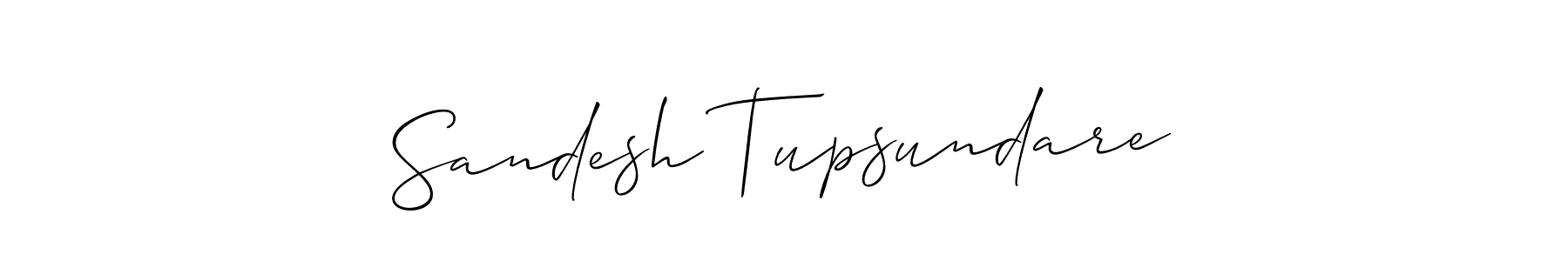 How to Draw Sandesh Tupsundare signature style? Allison_Script is a latest design signature styles for name Sandesh Tupsundare. Sandesh Tupsundare signature style 2 images and pictures png