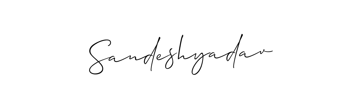 You can use this online signature creator to create a handwritten signature for the name Sandeshyadav. This is the best online autograph maker. Sandeshyadav signature style 2 images and pictures png