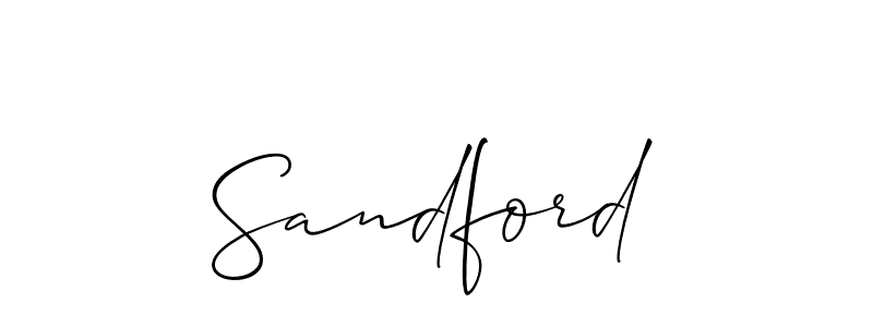 Use a signature maker to create a handwritten signature online. With this signature software, you can design (Allison_Script) your own signature for name Sandford. Sandford signature style 2 images and pictures png