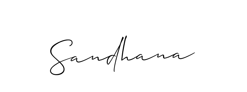 Also You can easily find your signature by using the search form. We will create Sandhana name handwritten signature images for you free of cost using Allison_Script sign style. Sandhana signature style 2 images and pictures png